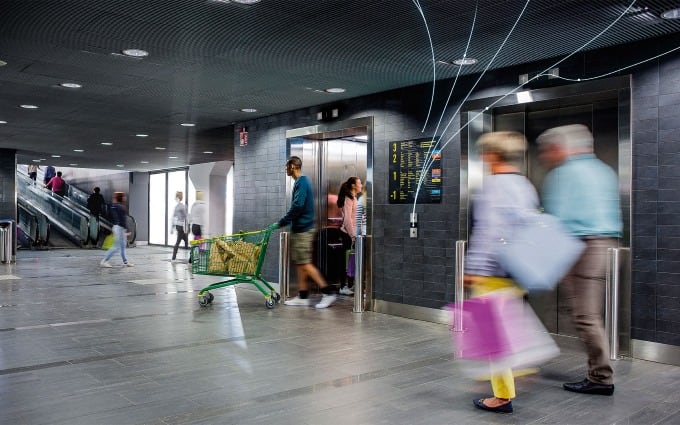 ascenseurs centre commercial